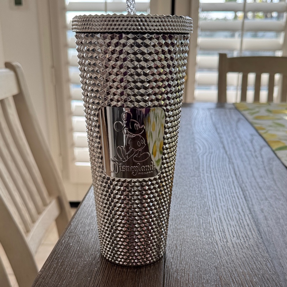 Disney Silver Rhinestone Tumbler Collector STARBUCKS/DISNEY collaboration New